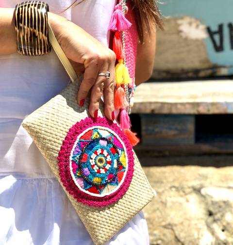 Mini clutch Rosetón